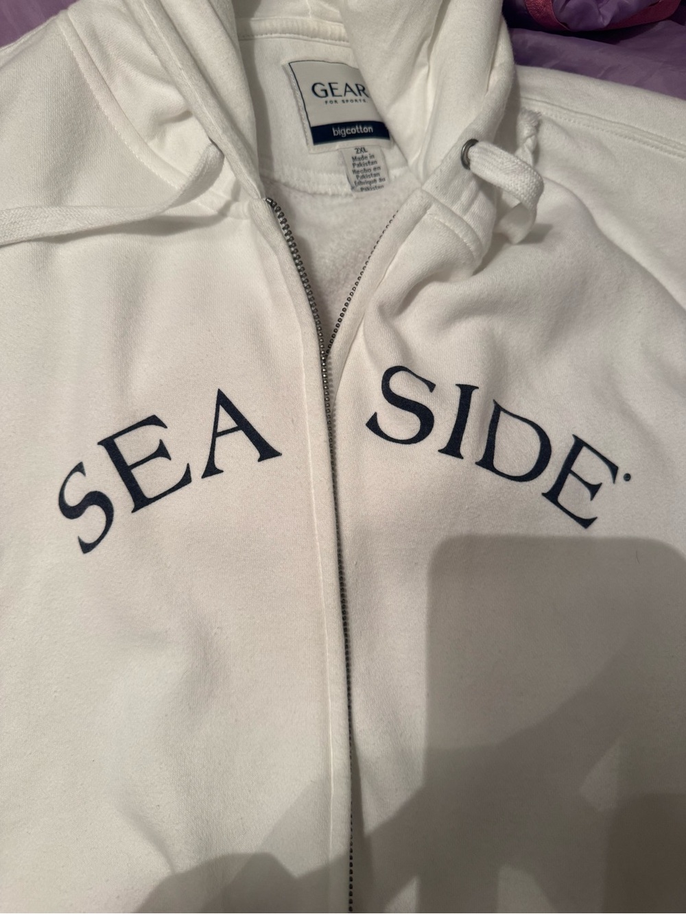 Gear For Sports  White "Sea Side" Zip Hoodie
